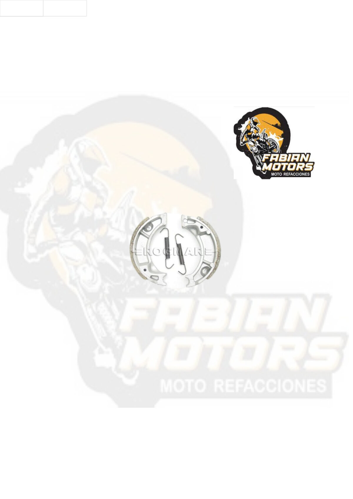 BALATAS ISK TRASERA/DELANTERA C/RESORTES P/ ELITE-80/XR-80/SUPER TACT-50  (JUEGO) TWN