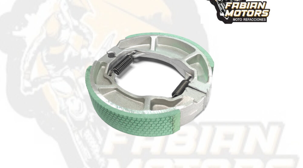BALATAS TRASERA C/ RESORTES P/ GL-150 CARGO/ TOOL-125 PASTA VERDE (JUEGO)