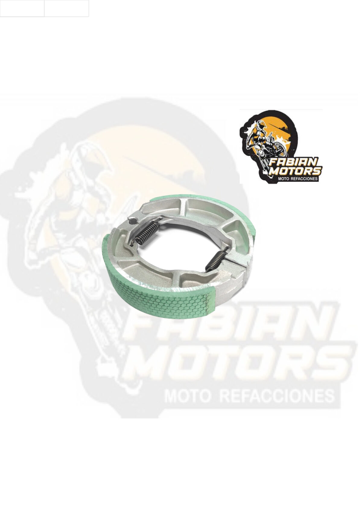 BALATAS TRASERA C/ RESORTES P/ GL-150 CARGO/ TOOL-125 PASTA VERDE (JUEGO)