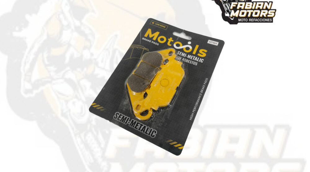 BALATAS DISCO DELANTERAS MOTOOLS (464) P/ YBR-125 EGS, P/ YBR-125 R, P/ R15, P/ YBR-250, P/ CRYPTON-110, P/ CYGNUS 125, P/ FINO 115 (JUEGO)