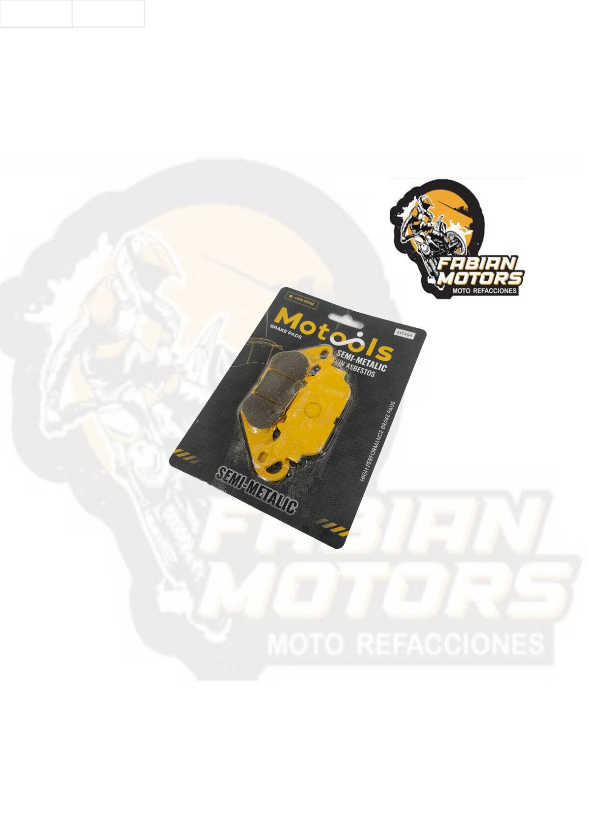 BALATAS DISCO DELANTERAS MOTOOLS (464) P/ YBR-125 EGS, P/ YBR-125 R, P/ R15, P/ YBR-250, P/ CRYPTON-110, P/ CYGNUS 125, P/ FINO 115 (JUEGO)
