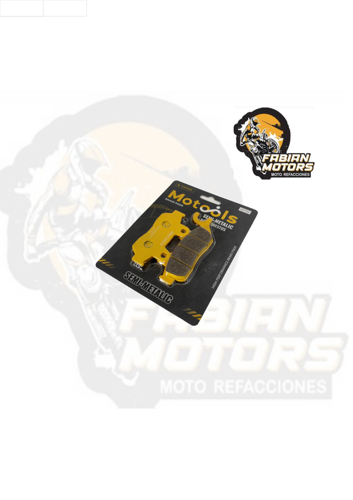 BALATAS DISCO DELANTERAS MOTOOLS (744) P/ GL-150, P/ P/ CB190, P/ CB190R, P/ CB-125 TWISTER, P/ STORM 125 (JUEGO)