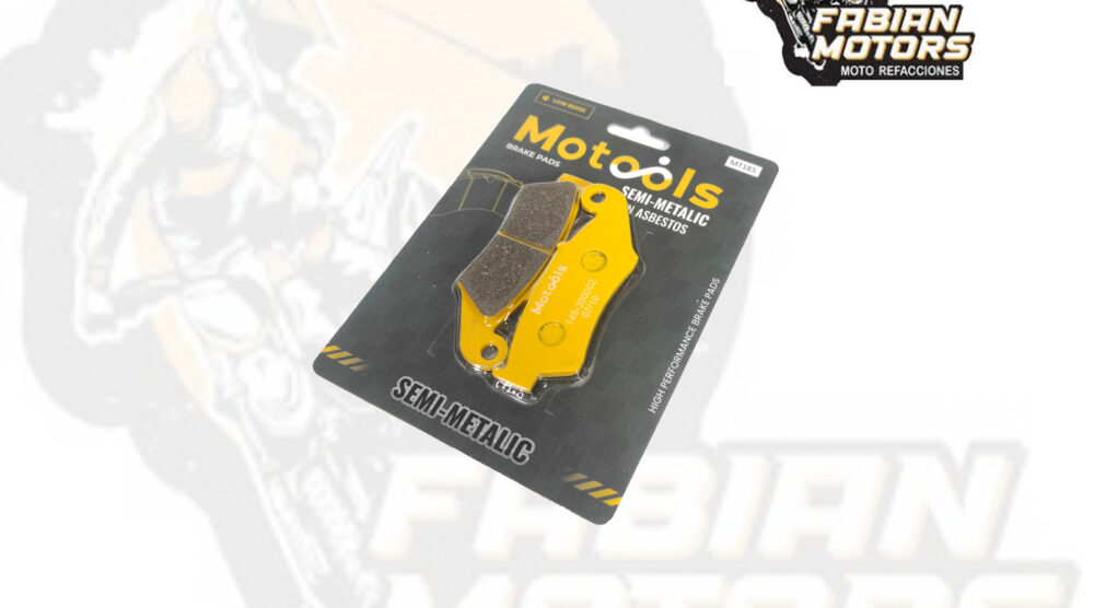 BALATAS DISCO DELANTERAS MOTOOLS (185) P/ NXR-125/150 BROS, P/ XR-150L, P/ XR-125, P/ XR250, P/ CRF 125F, P/ CRF 150F, P/ XR250, P/ XR400, P/ DRZ-250, P/ DR650, P/ DR350, P/ RM, RMX 250, P/ YZ125, P/ YZ250, P/ YZ400 (JUEGO)