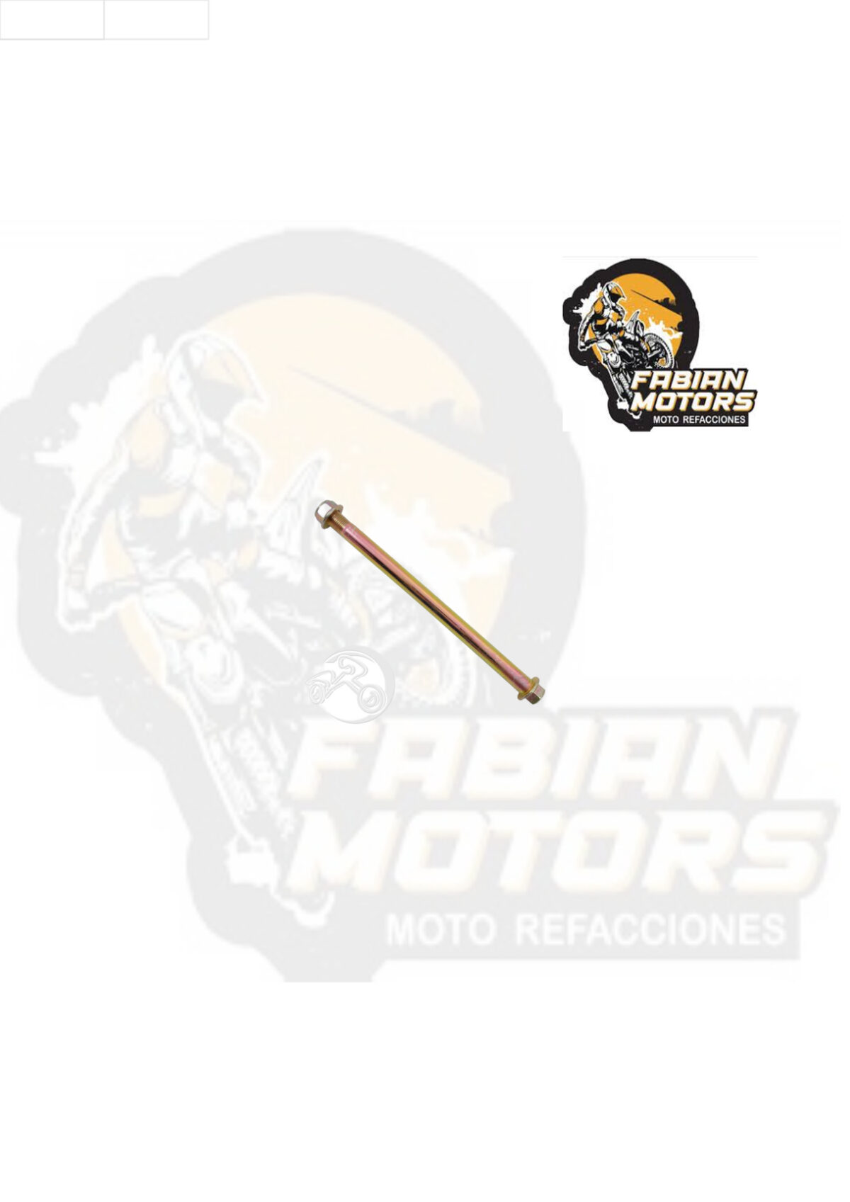 EJE RUEDA TRASERA C/ TUERCA P/ YBR-125 EXPRESS (PRECIO POR PIEZA) (VENTA MINIMA 5 PIEZAS)