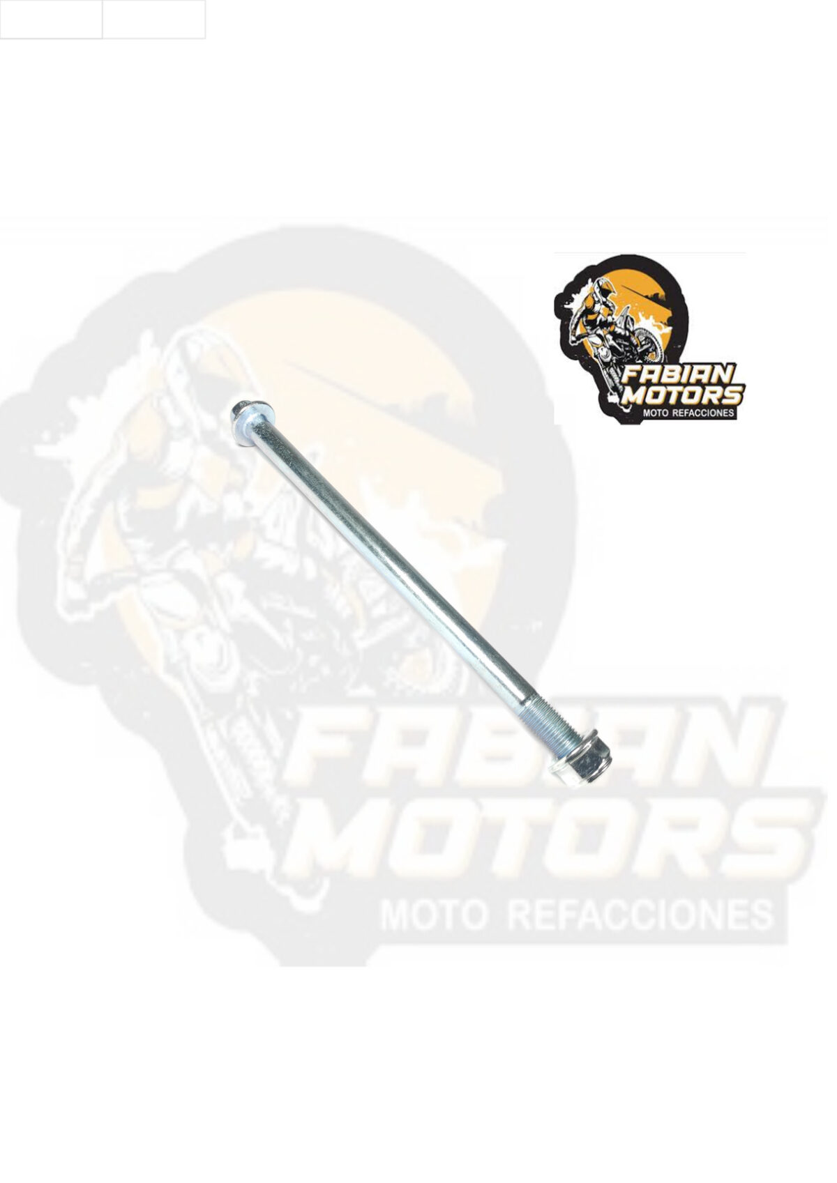 EJE RUEDA DELANTERA C/ TUERCA P/ FT-150 (PRECIO POR PIEZA) (VENTA MINIMA 5 PIEZAS)