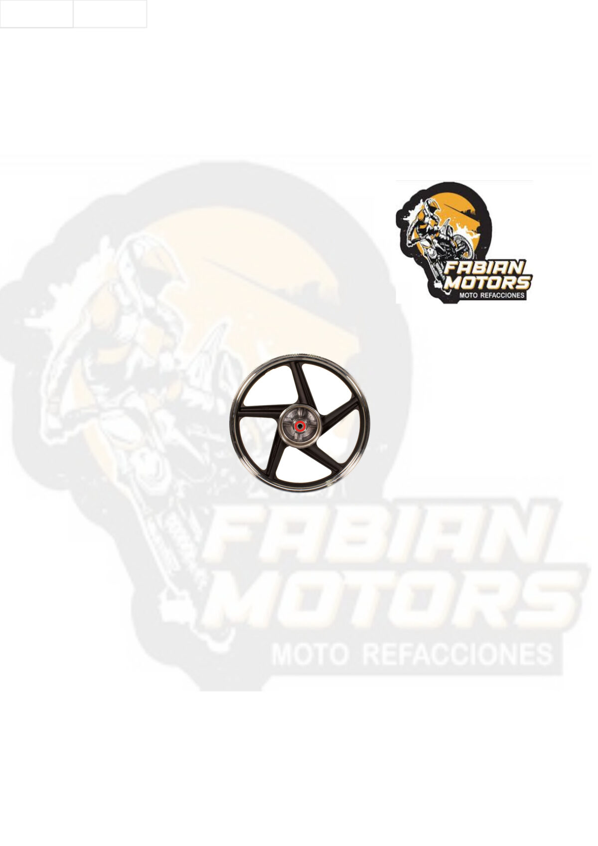 RIN TRASERO ALUMINIO NEGRO P/ FT-150 (MOD. 09-16)