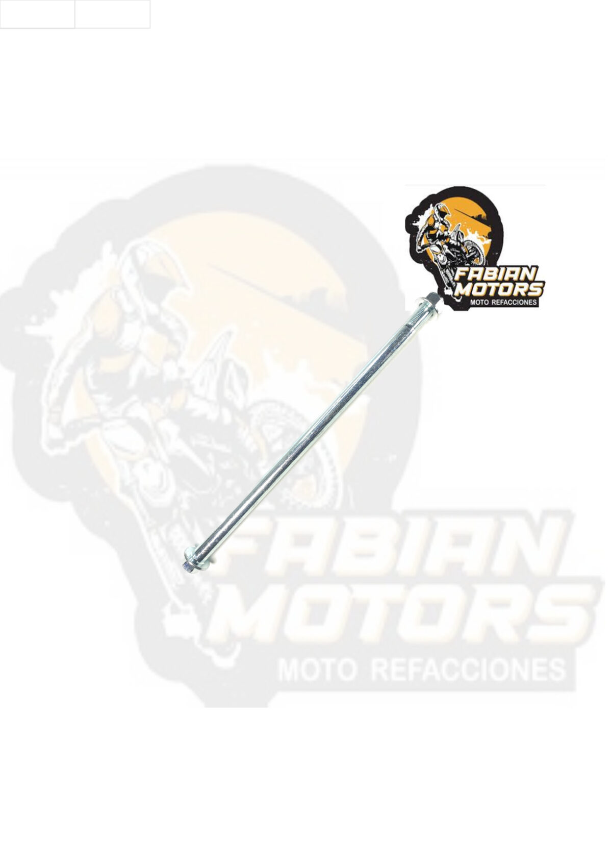 EJE HORQUILLA TRASERA C/ TUERCA P/ FT-125 (PRECIO POR PIEZA) (VENTA MINIMA 5 PIEZAS)