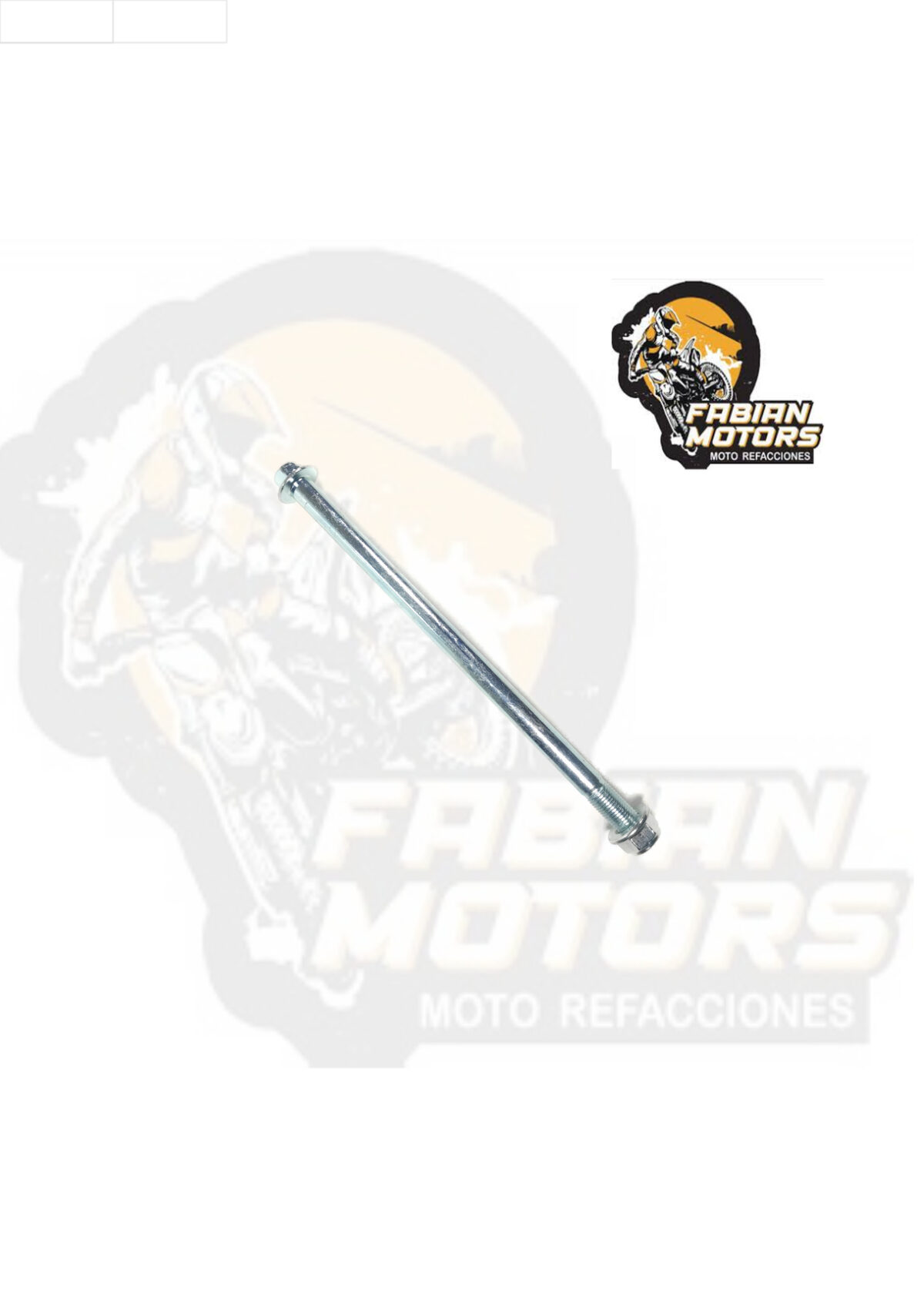 EJE RUEDA TRASERA C/ TUERCA P/ FT-125 (PRECIO POR PIEZA) (VENTA MINIMA 5 PIEZAS)