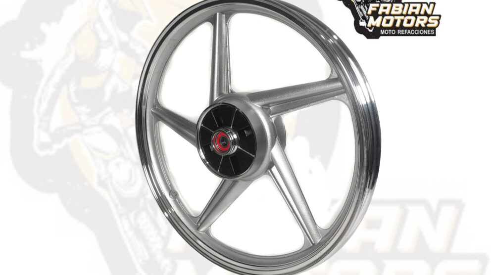RIN TRASERO AZPAZ ALUMINIO GRIS P/ FT-125 (MOD. 07-10)