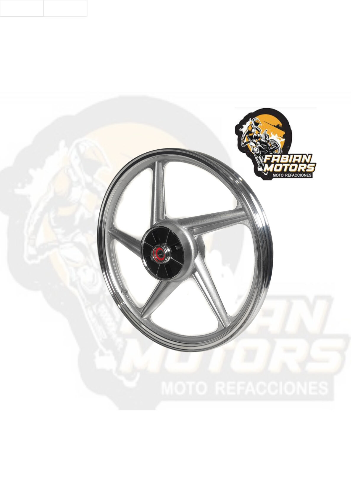 RIN TRASERO AZPAZ ALUMINIO GRIS P/ FT-125 (MOD. 07-10)