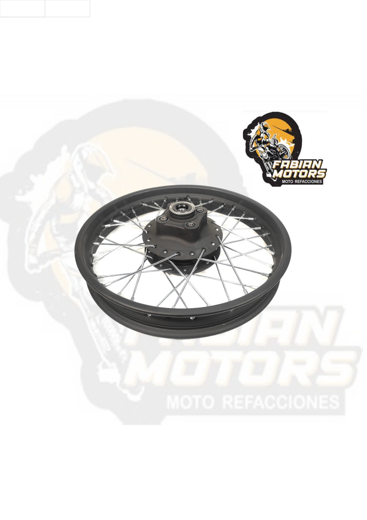 RIN TRASERO ARMADO NEGRO P/ DM-200, P/ DM-200 SPORT, P/ DM-150 SPORT