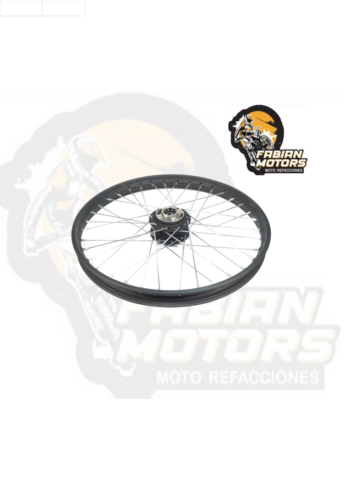 RIN DELANTERO ARMADO NEGRO P/ DM-200
