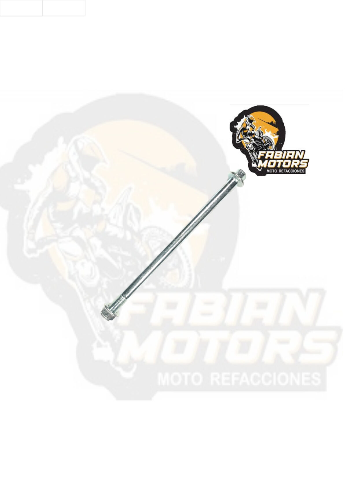EJE RUEDA DELANTERA C/ TUERCA P/ XT-110 (PRECIO POR PIEZA) (VENTA MINIMA 5 PIEZAS)