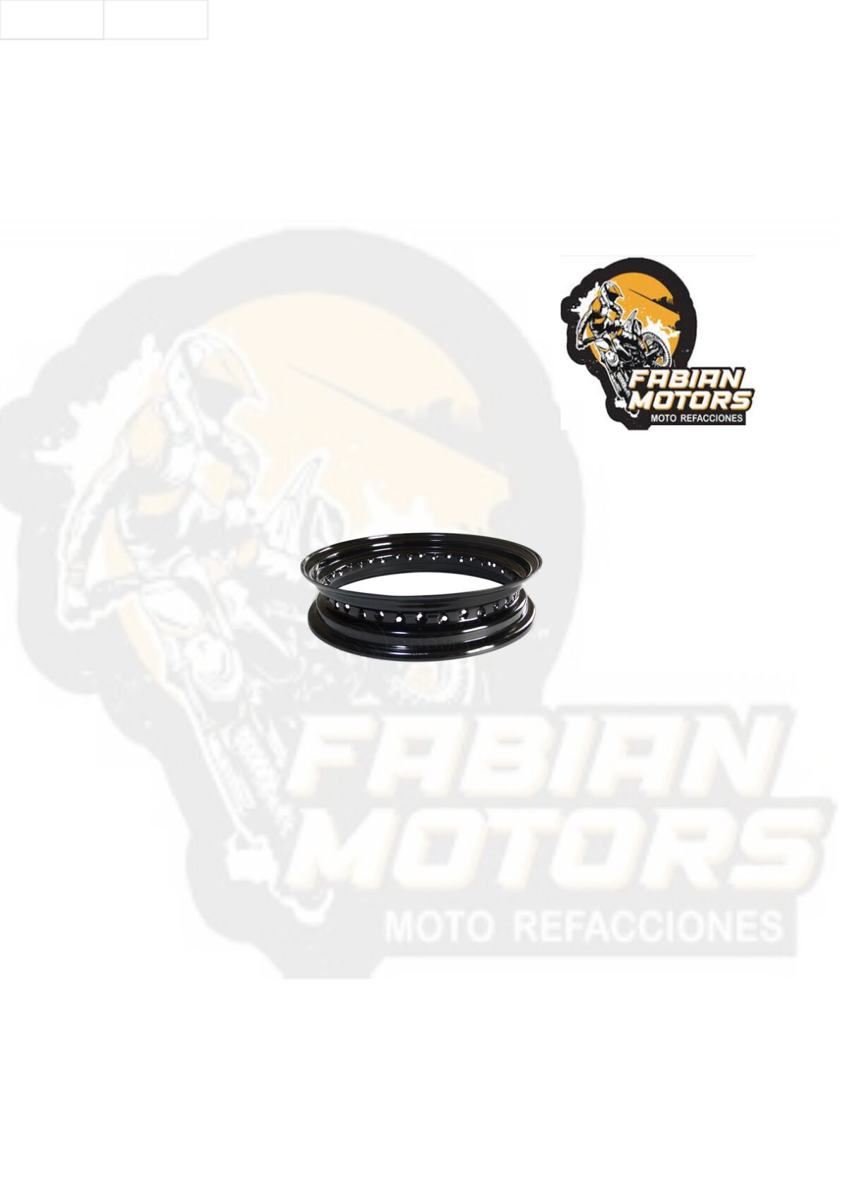 RIN TRASERO ALUMINIO NEGRO P/ DM-150 '14-'18