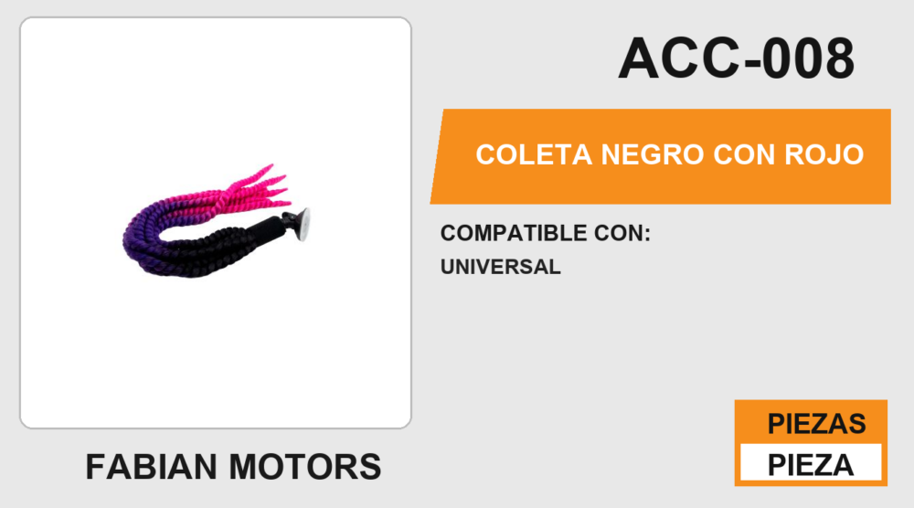 COLETA NEGRO CON ROJO