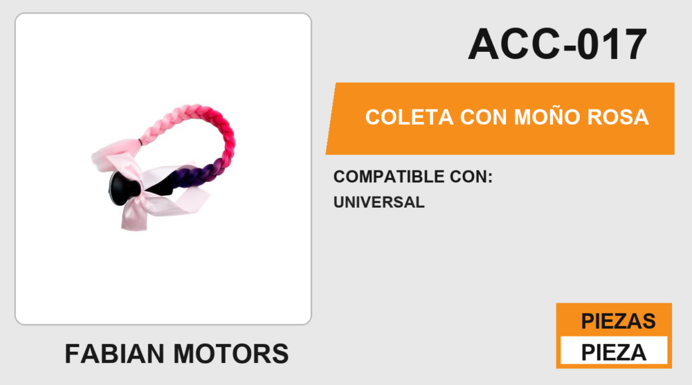 COLETA CON MOÑO ROSA