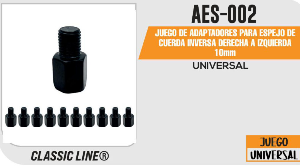 JUEGO DE ADAPTADORES PARA ESPEJO DE CUERDA