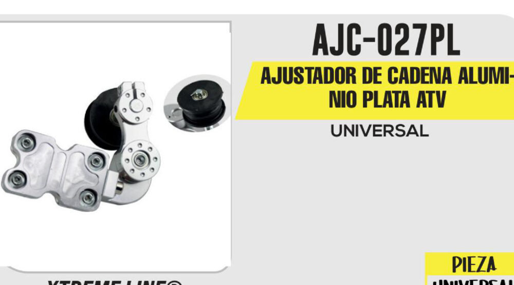 AJUSTADOR DE CADENA ALUMINIO PLATA