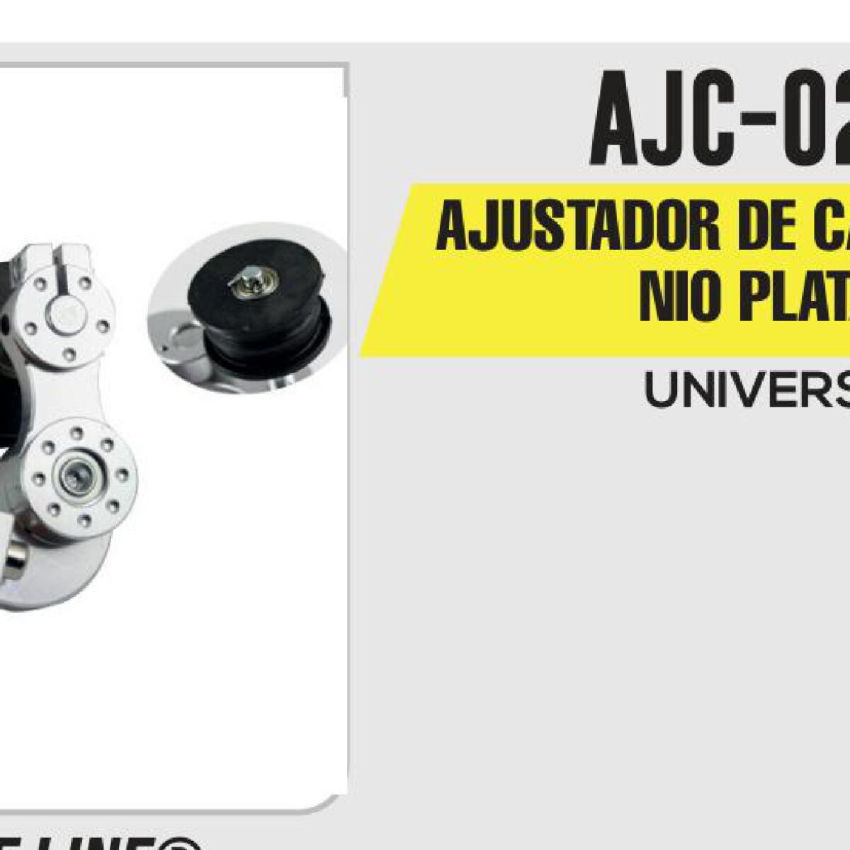 AJUSTADOR DE CADENA ALUMINIO PLATA
