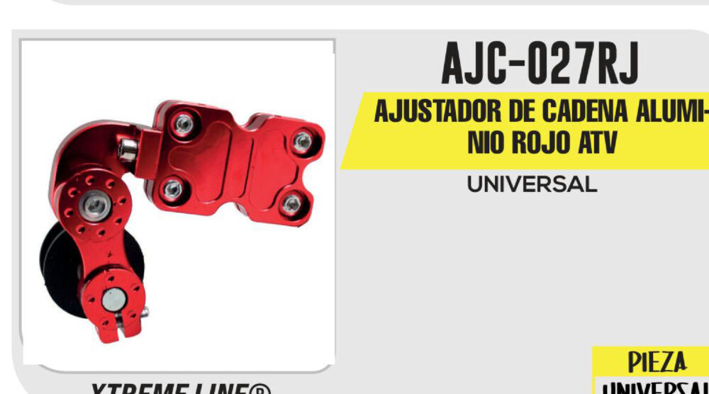 AJUSTADOR DE CADENA ALUMINIO ROJO