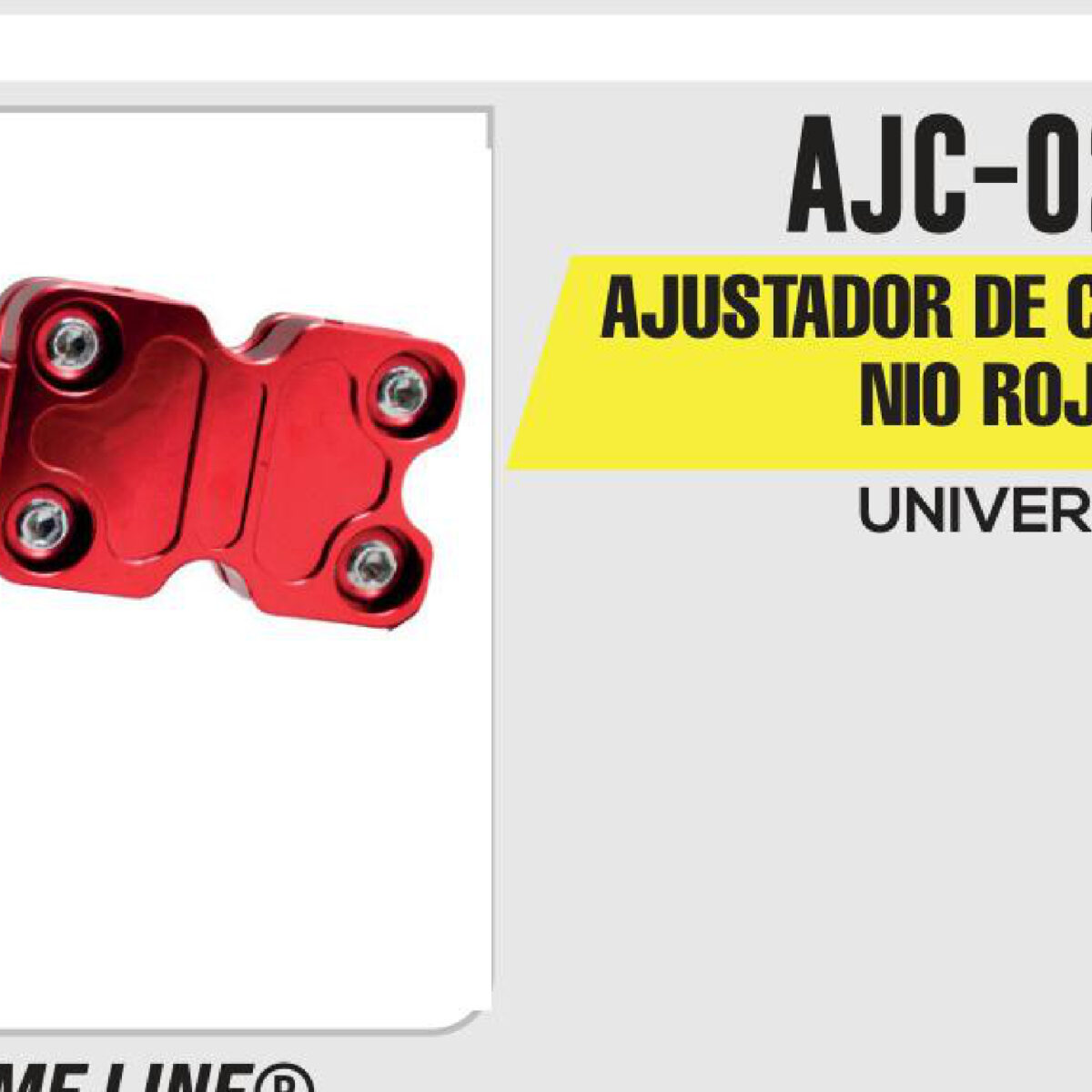 AJUSTADOR DE CADENA ALUMINIO ROJO