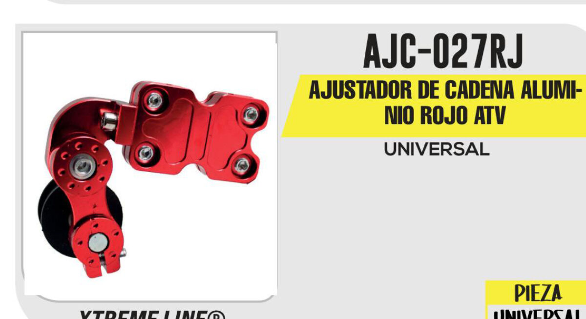 AJUSTADOR DE CADENA ALUMINIO ROJO