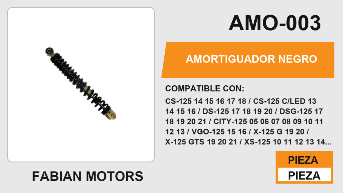 AMORTIGUADOR NEGRO
