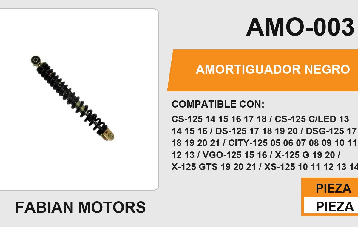 AMORTIGUADOR NEGRO