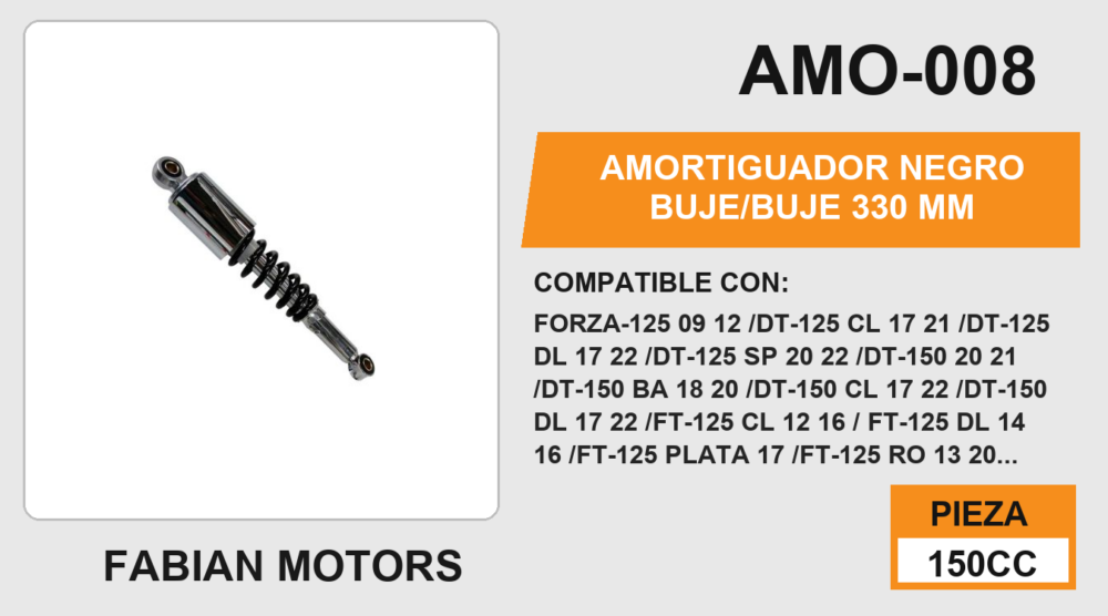 AMORTIGUADOR NEGRO