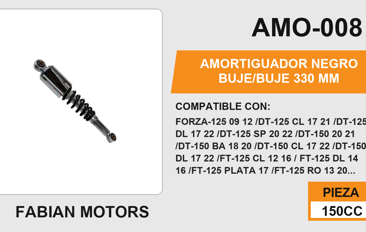 AMORTIGUADOR NEGRO