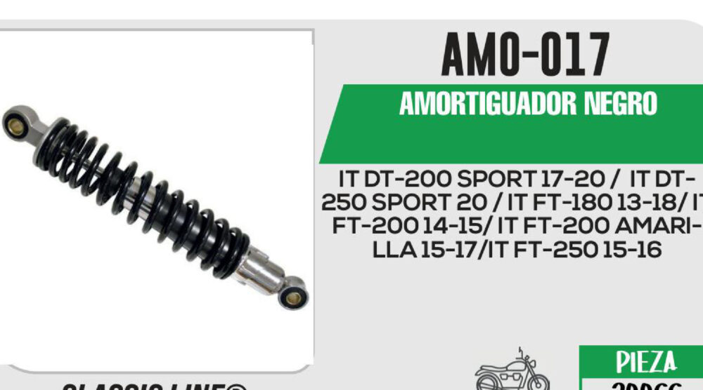 AMORTIGUADOR NEGRO