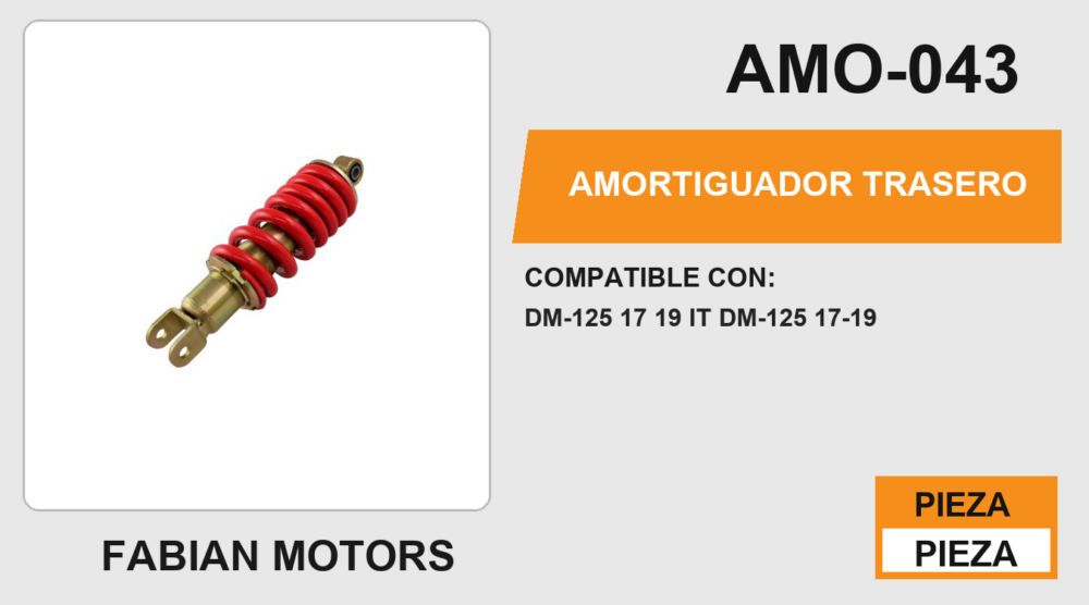 AMORTIGUADOR ROJO