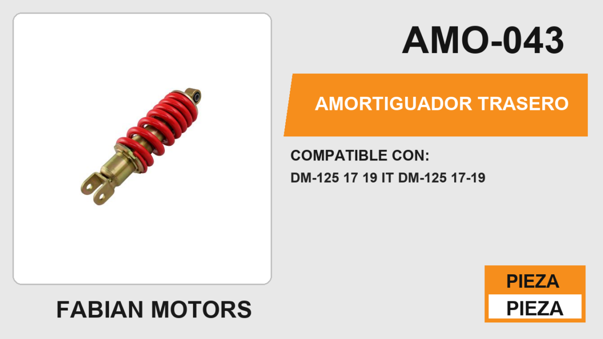 AMORTIGUADOR ROJO