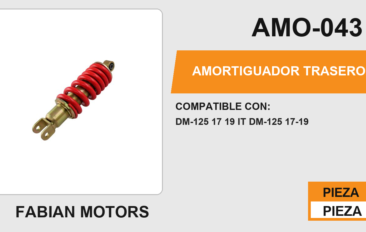 AMORTIGUADOR ROJO