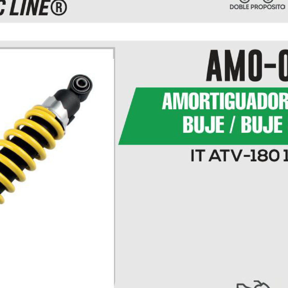 AMORTIGUADOR AMARILLO BUJE 330mm