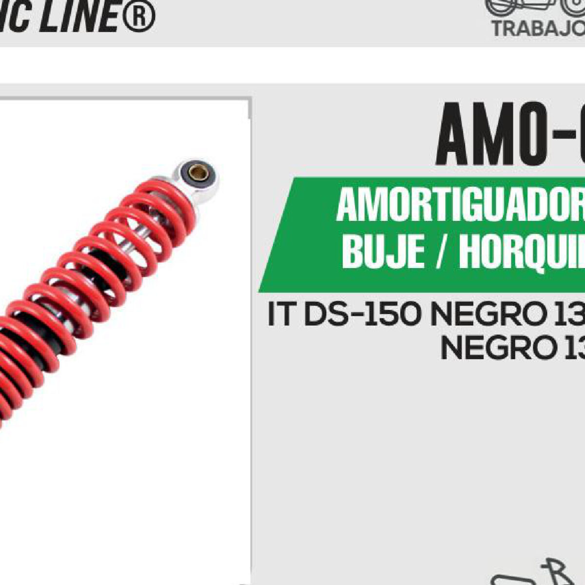 AMORTIGUADOR ROJO BUJE / HORQUILLA 335mm