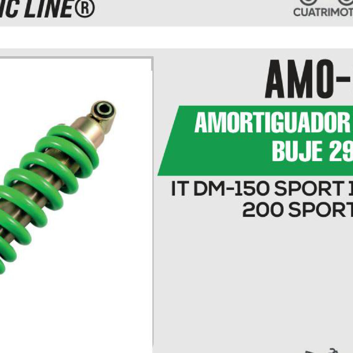 AMORTIGUADOR VERDE BUJE 295mm
