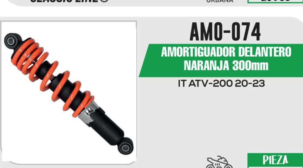 AMORTIGUADOR DELANTERO NARANJA 300mm