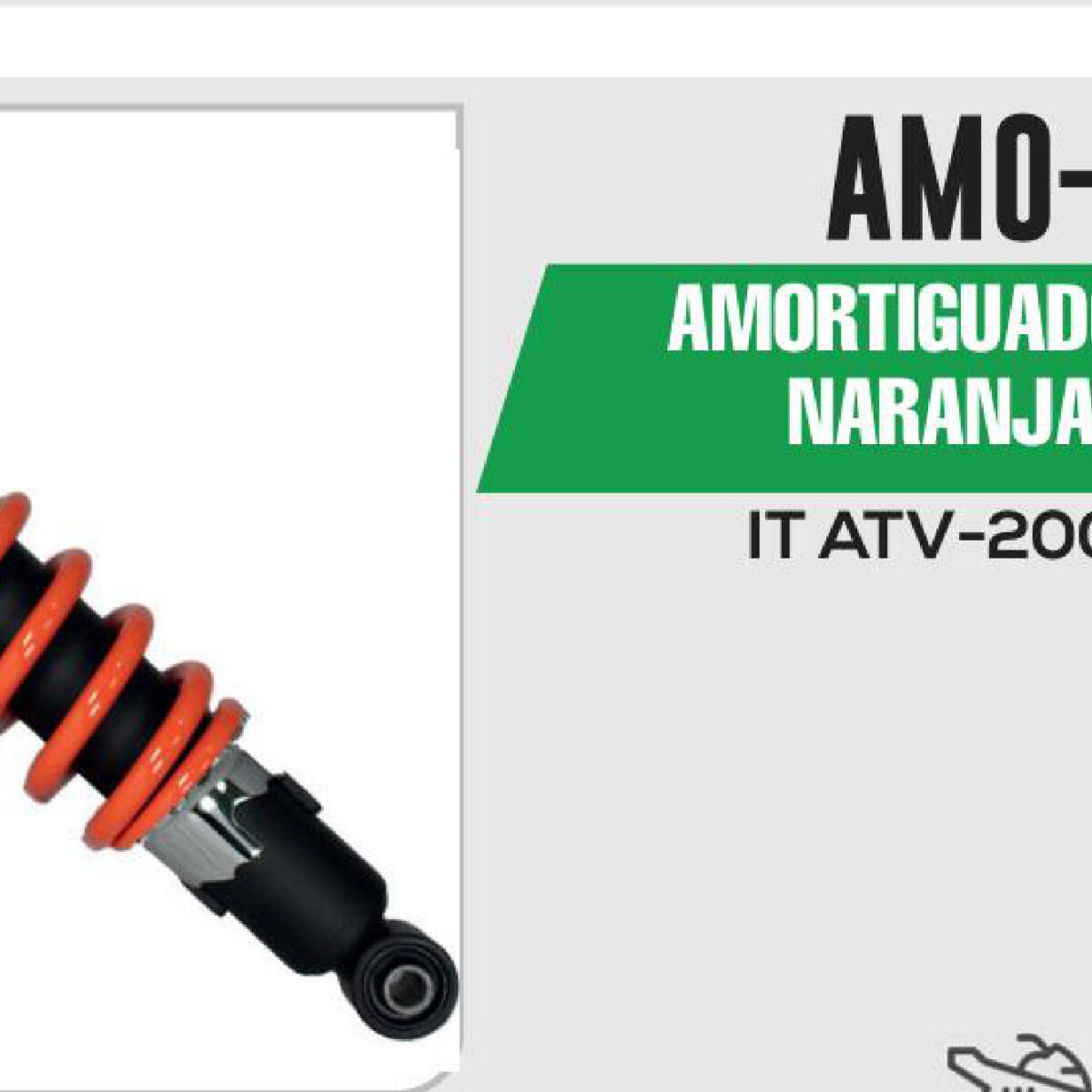 AMORTIGUADOR TRASERO NARANJA 310mm