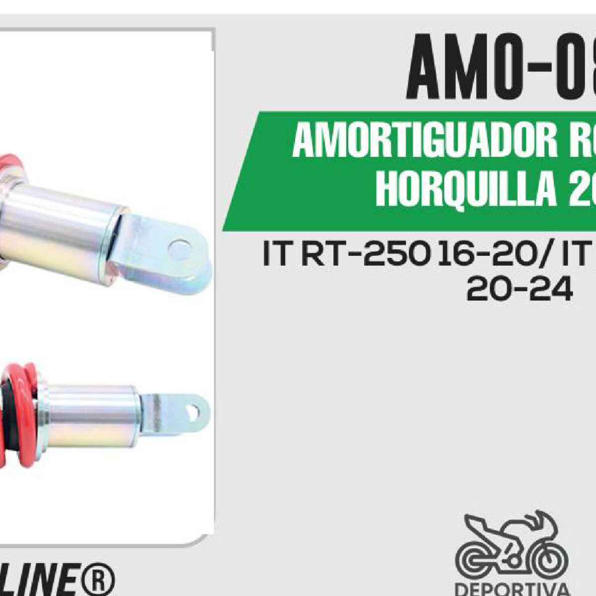AMORTIGUADOR ROJO BUJE / HORQUILLA 260mm