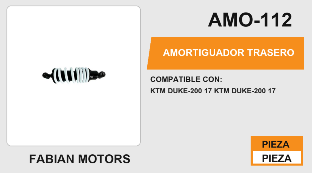 AMORTIGUADOR TRASERO