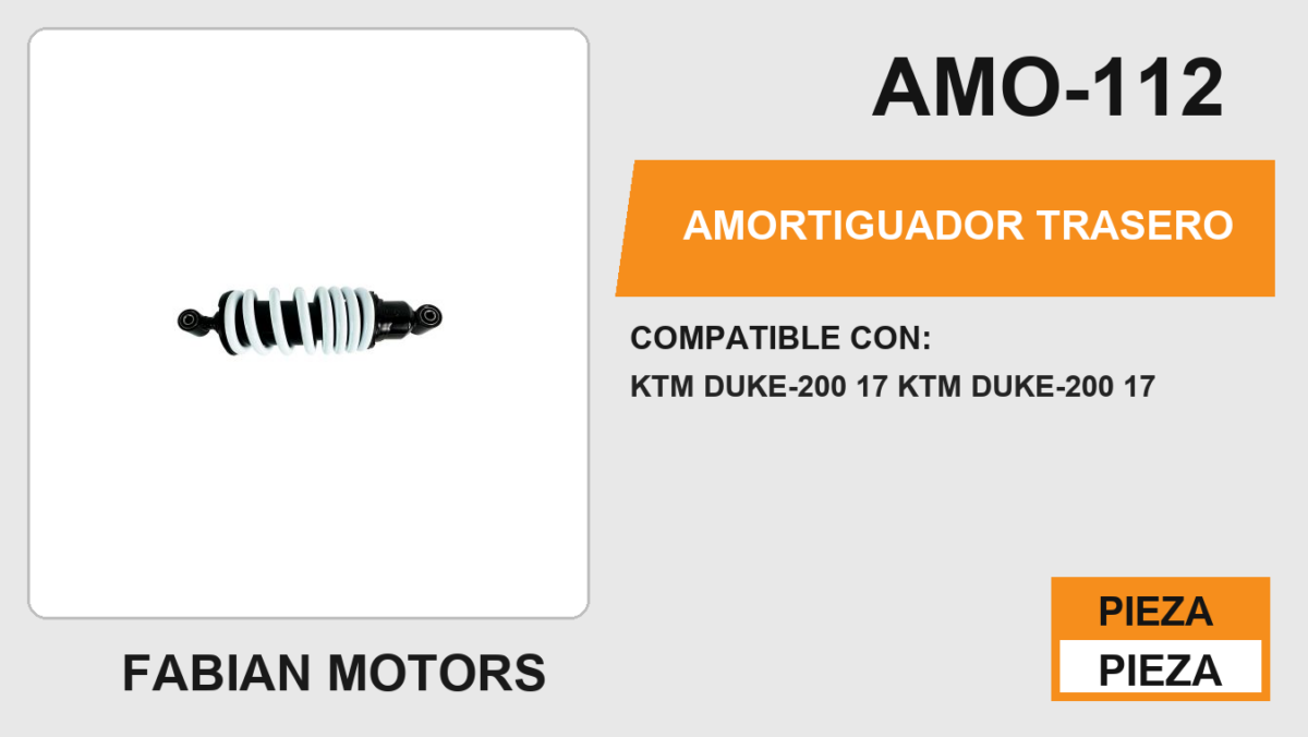 AMORTIGUADOR TRASERO