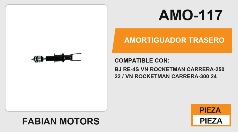 AMORTIGUADOR TRASERO