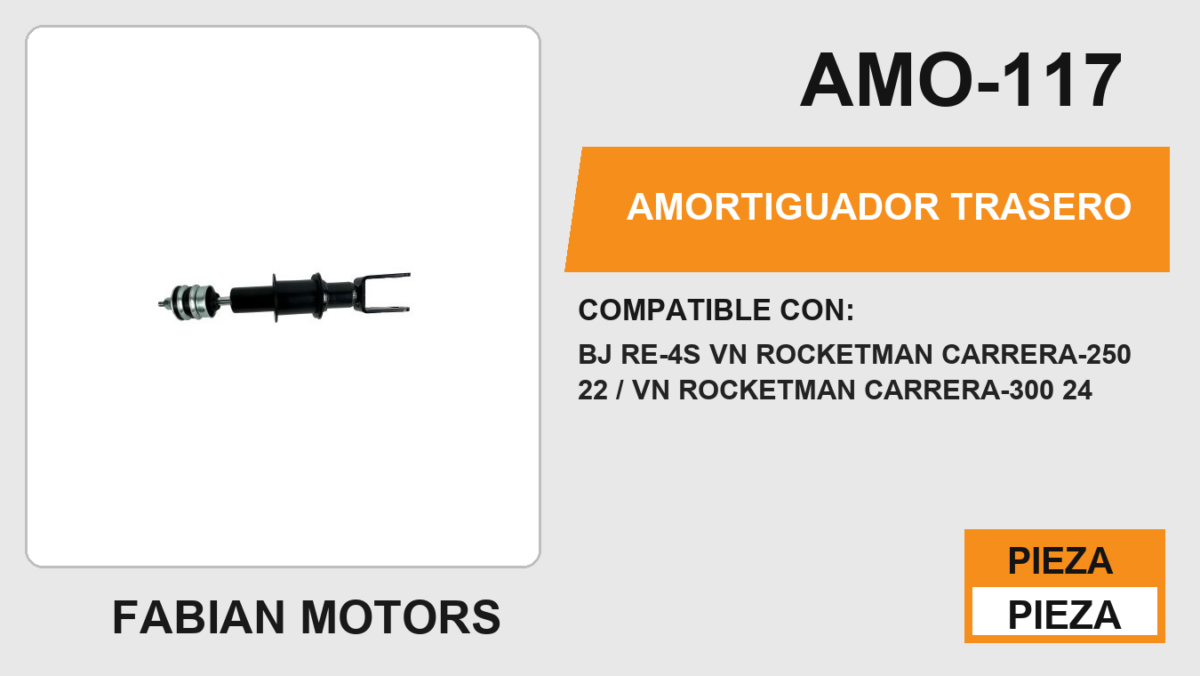 AMORTIGUADOR TRASERO