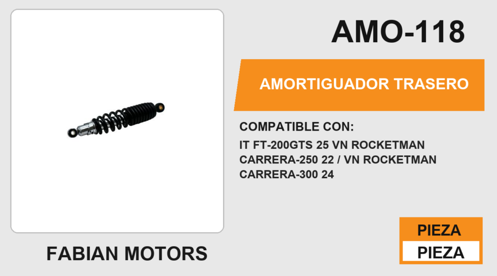 AMORTIGUADOR TRASERO