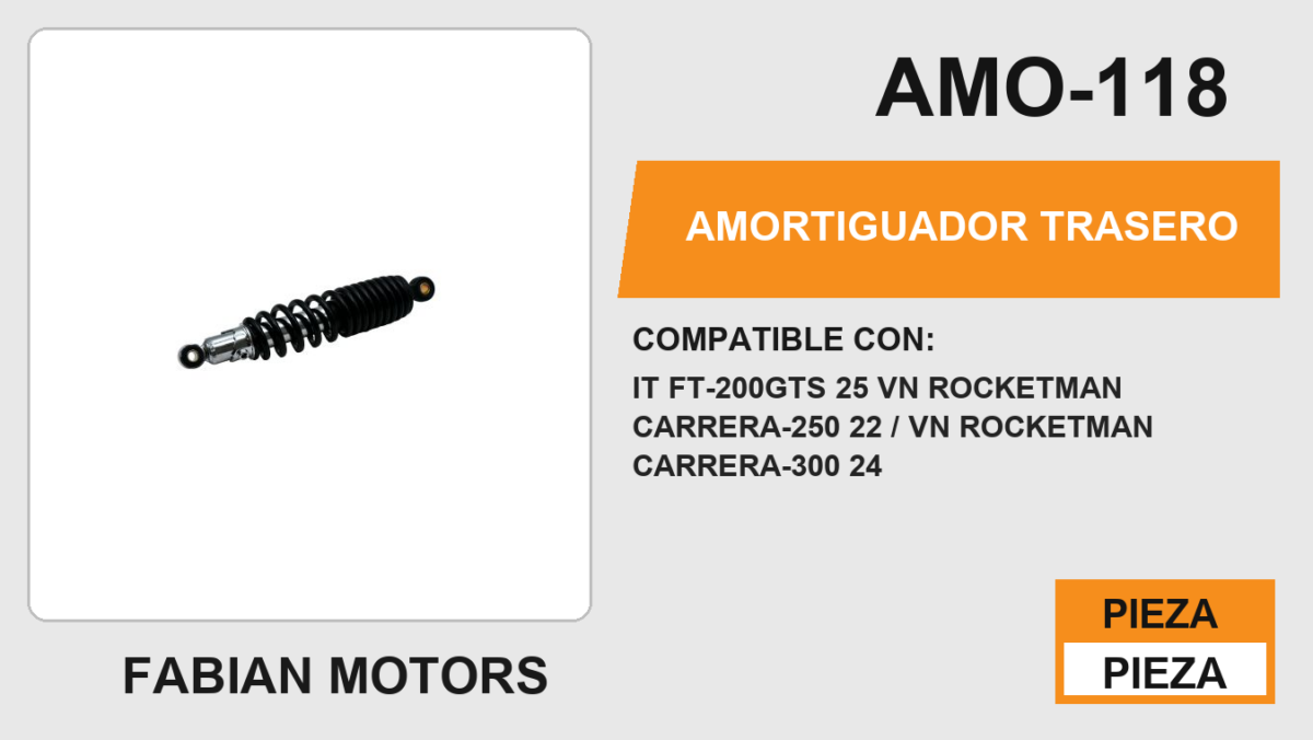 AMORTIGUADOR TRASERO