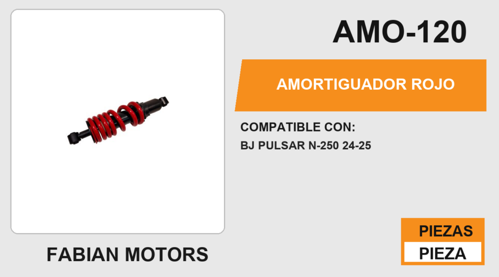 AMORTIGUADOR ROJO