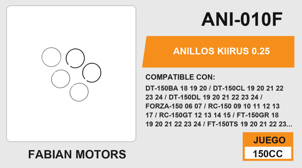 ANILLOS 0.25