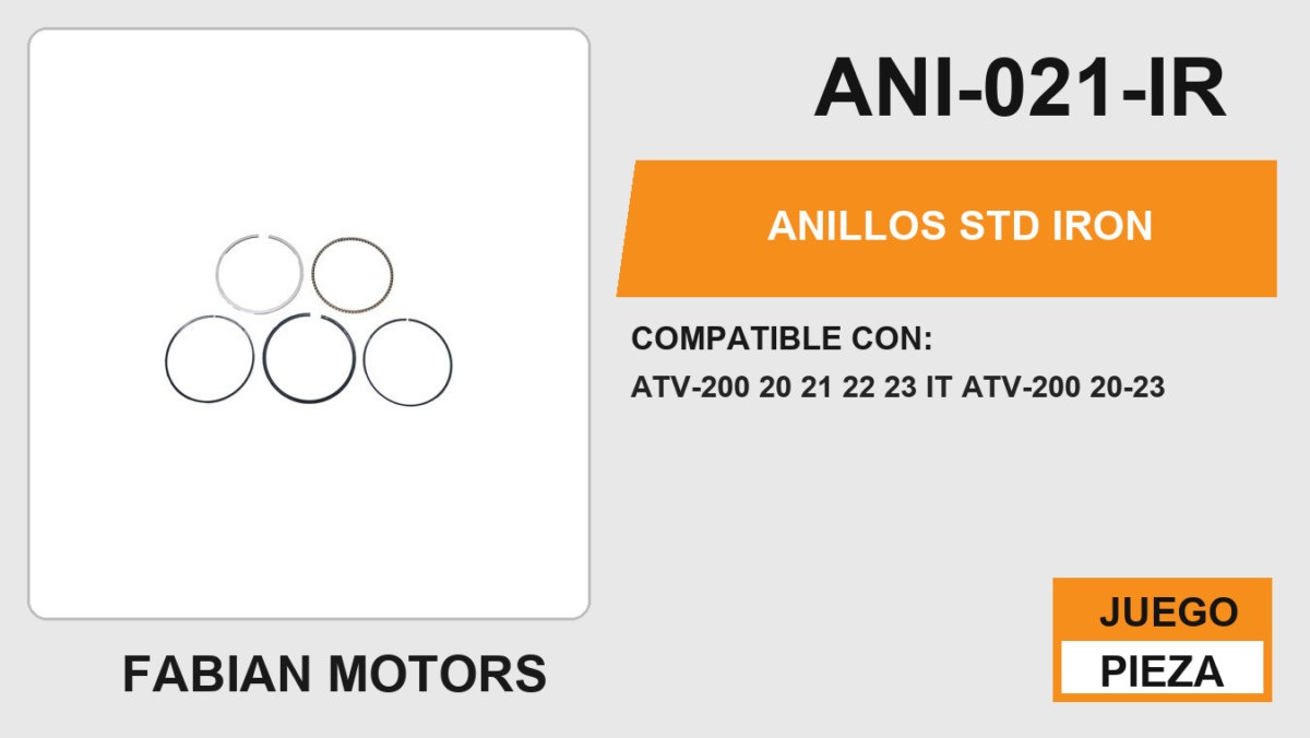 ANILLOS STD IRON