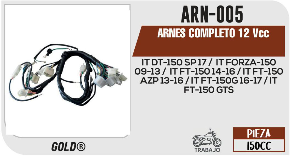 ARNES COMPLETO 12Vcc